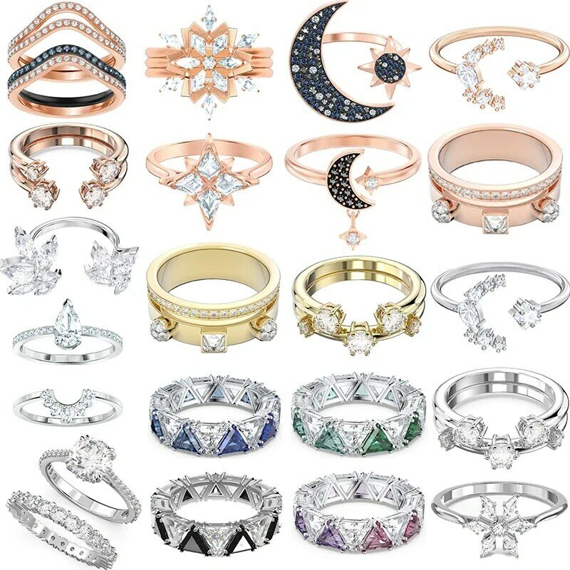 Романтическая индивидуальность, элегантное блестящее модное женское кольцо, новый тренд 2023, регулируемое кольцо, рождественский подарок, бесплатная доставка