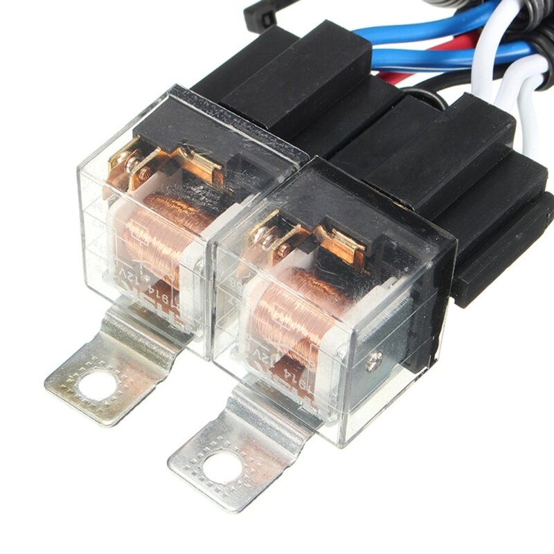 Connecteur faisceau câbles pour phare antibrouillard voiture adaptateur relais, câblage phare 12v,