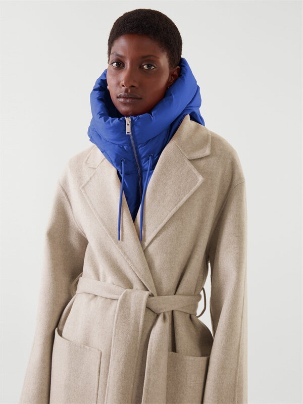 Jrry casual feminino colete zíperes com capuz casacos sem mangas o pescoço alta rua ao ar livre curto hoodies coletes