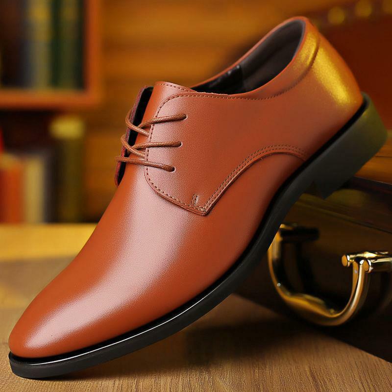 Zapatos de cuero transpirables para hombre, calzado informal de fondo suave de cuero negro, ideal para primavera y otoño