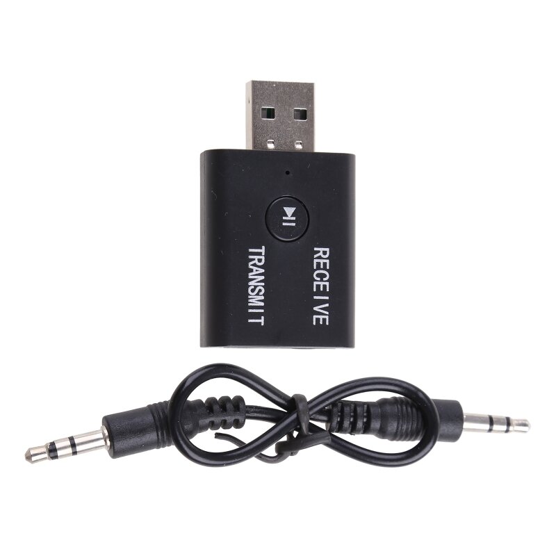 Bluetooth-kompatibel 5,0 AUX Receiver Transmitter Auto Musik Adapter 2 in 1