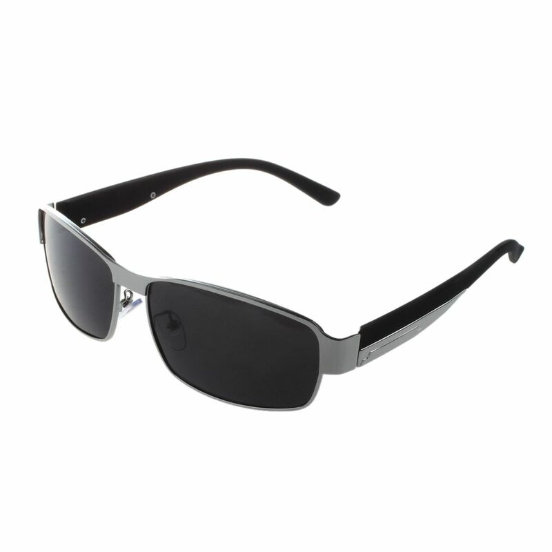 Gafas de conducción polarizadas para hombres, gafas de sol para deportes al aire libre, gafas de moda, plata