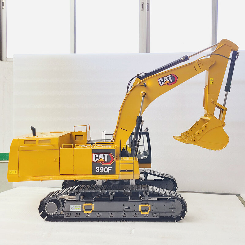 Brushless RC escavadeira brinquedo modelo, maquinaria de construção pesada, carro, 1/8, 390F