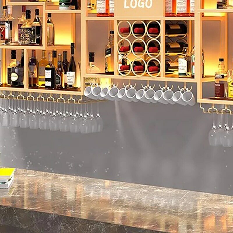 Armoire de Bar Industrielle Moderne, Cave Traditionnelle, Restaurant Unique, Armoires à Vin, Club, Métal Botellero V37Français ou Meubles