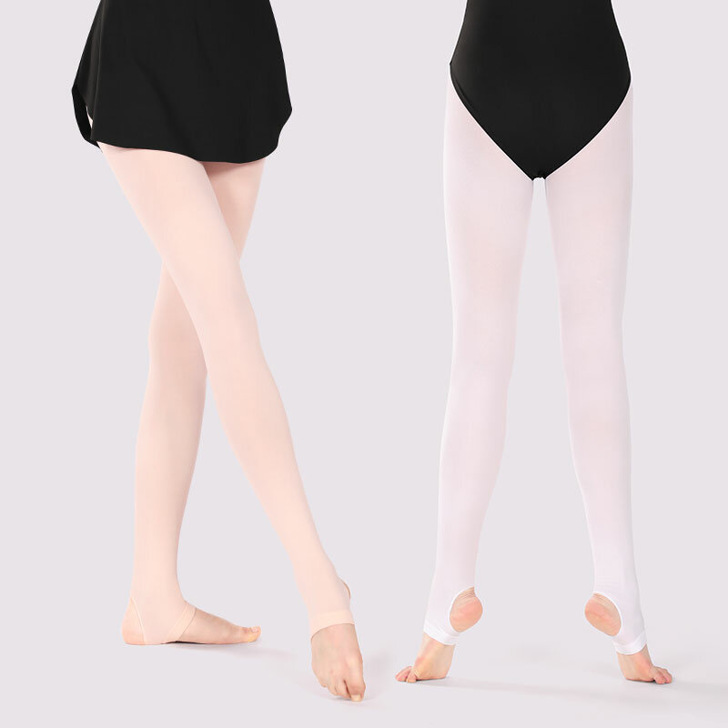 60D celana ketat balet behel tari ketat legging balet stoking balet untuk wanita anak perempuan seragam sekolah celana ketat Senam Pantyhose