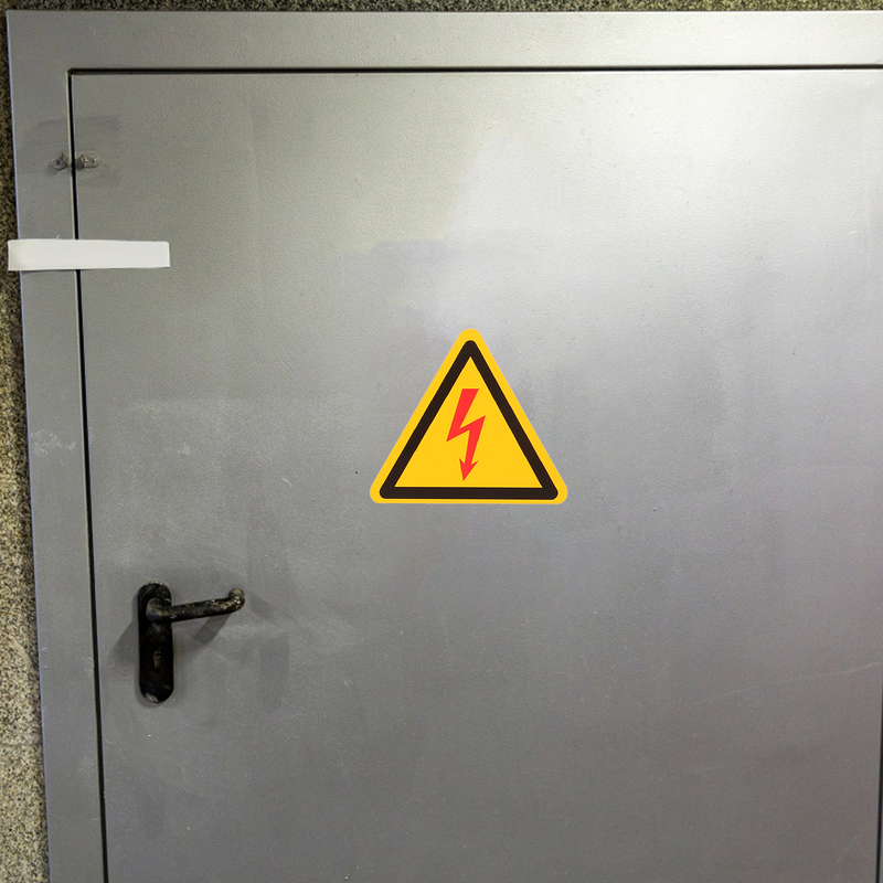 4 Stück Elektro schock Warn aufkleber elektrische Aufkleber Hochspannung schilder Panel Etiketten