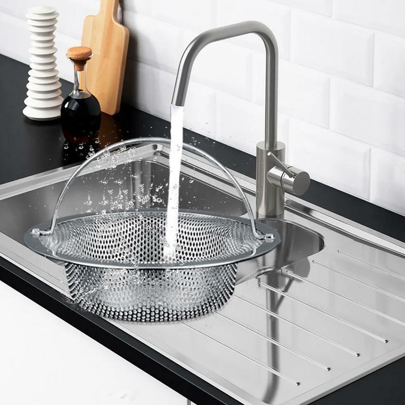 ตะกร้าฝารูระบายน้ำในครัวกรองฝารูระบายน้ำสำหรับอ่างล้างจานตะกร้าฝารูระบายน้ำตาข่ายสำหรับห้องครัว