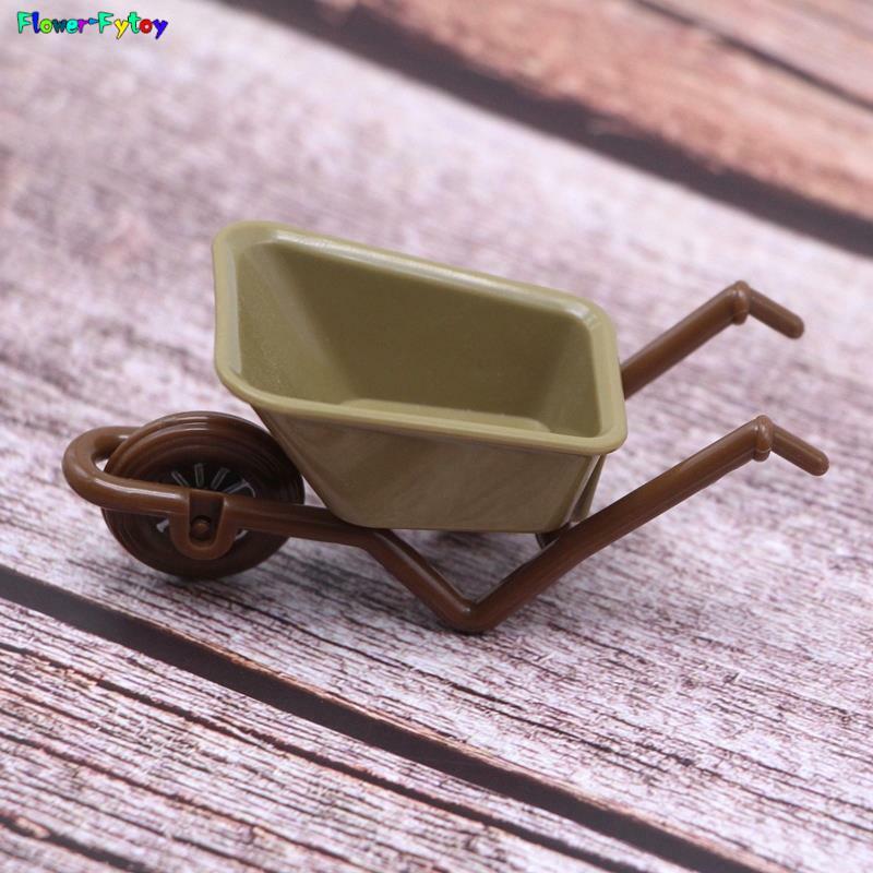 1:12 Dollhouse miniaturowy wózek wózek Mini przyczepa narzędzie rolnicze Model ogród dekoracja mebli zabawka