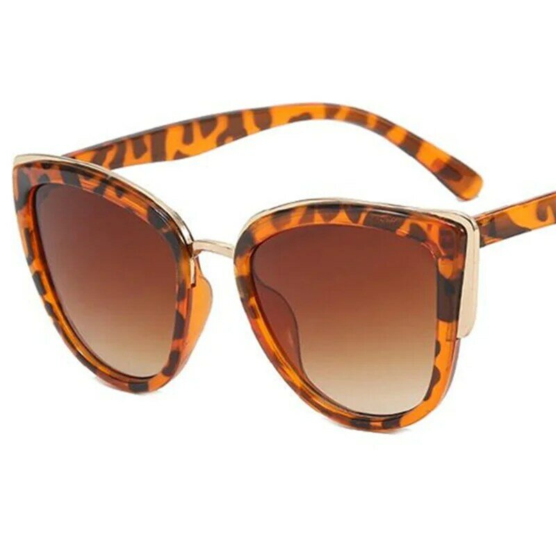 Gafas de sol Anti-UV de ojo de gato para mujer, anteojos de sol de moda, gafas de sol con personalidad Ornamental Nasal, simplicidad