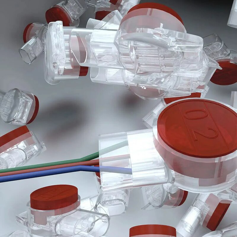 ZoeRax-Terminal de Cable de red UY2, conector piezas, RJ45, RJ11, Ethernet, teléfono, 100 conector de empalme de alambre, K1, K2, K3