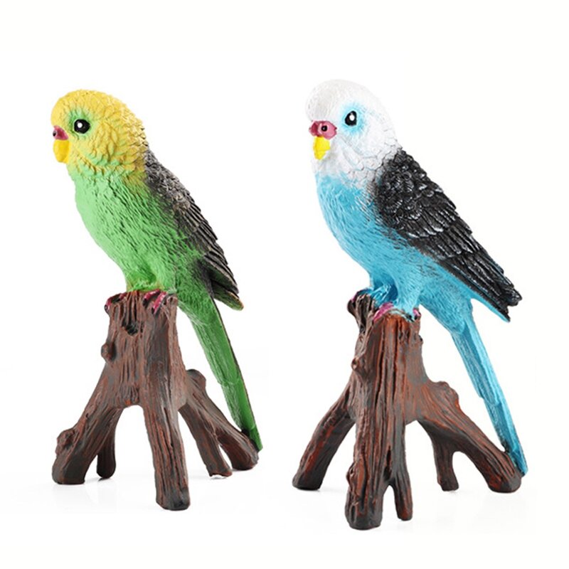 Symulowana papuga papuga papuga posągi wykwintne papuga papuga ozdobna żywe dekoracja zewnętrzna