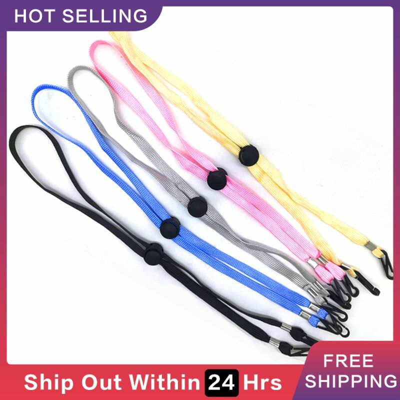1PC Anti-lost Sun Hat Wind Rope Mask Chain Nylon Neck Strap Lariat Lanyard Necklace Adjustable Mask Holder Glasses Hanging Rope