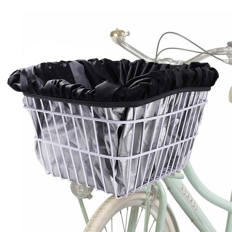 Forro de cesta de bicicleta frontal, Material Ripstop que cubre la cesta a prueba de lluvia, forro de cesta de bicicleta multiusos