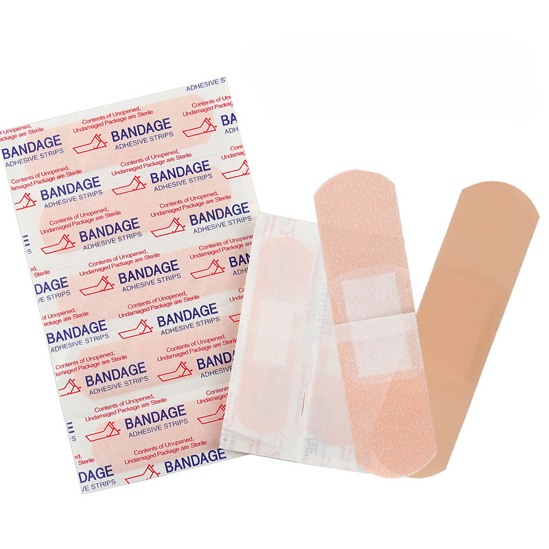 100 sztuk/zestaw kolor skóry plaster wodoodporne plastry opatrunki na opatrunek taśma medyczna paski pierwszej pomocy bandaże wounplast
