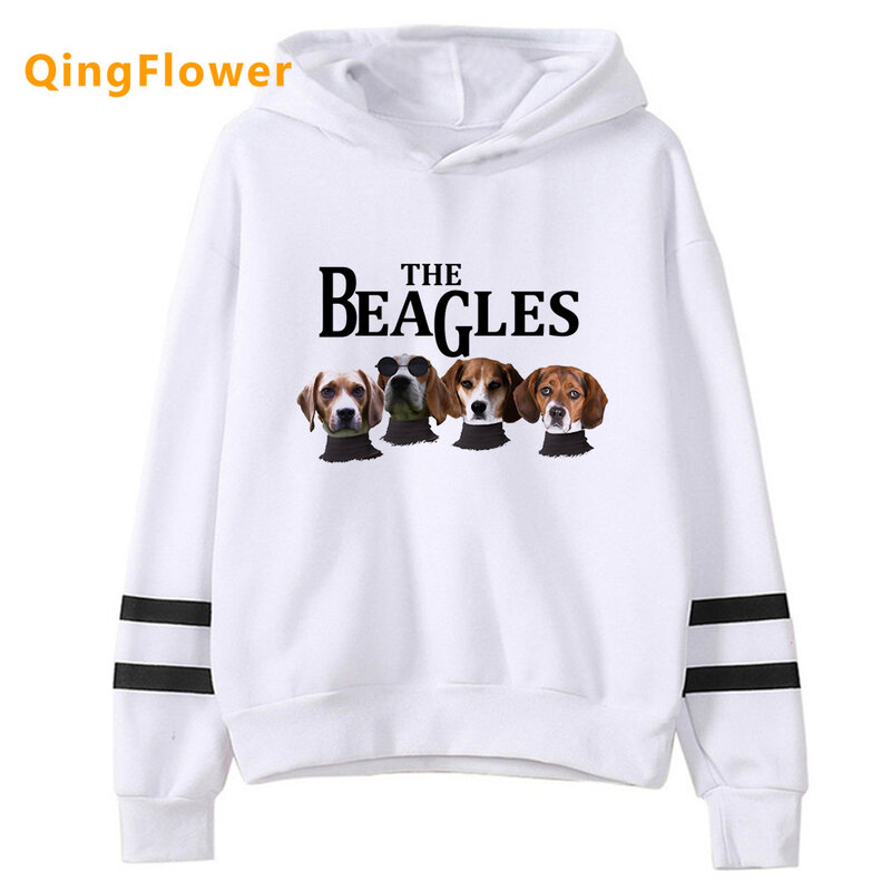 Beagle hoodies women y2k aesthetic anime Korean style long sleeve top clothes women Fleece sweater