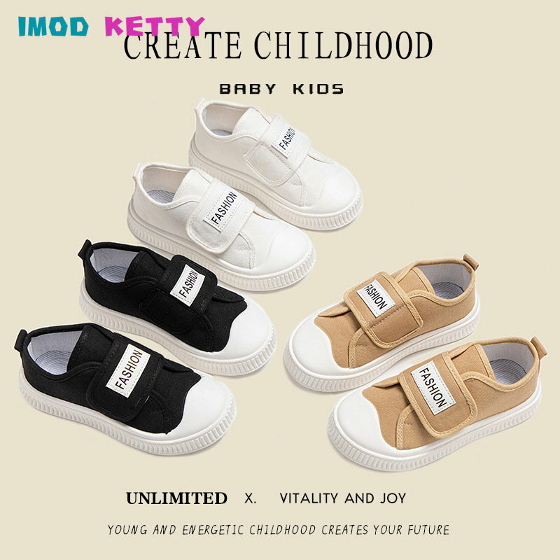 Crianças Sapatilhas para Meninos Cor Sólida Simples Sapatos de Lona para Meninas Moda Infantil 2023 Primavera Outono Unisex Macio Sapatos Casuais