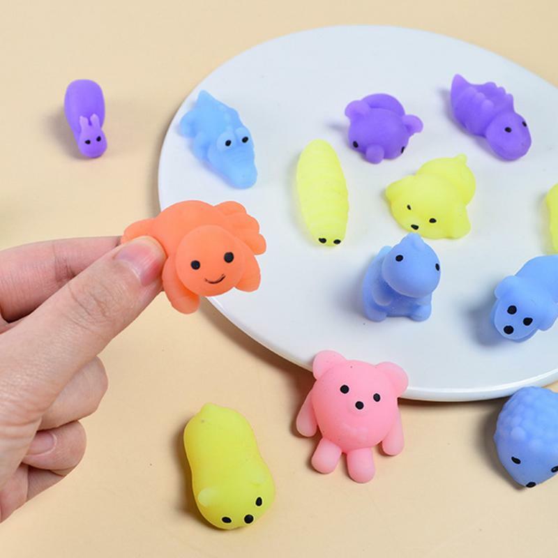 Mini juguetes antiestrés para aliviar el estrés, 12 piezas, juguete sensorial para apretar, para los dedos