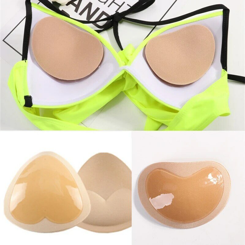 Chest Push Up Sticky Bra Thicker Sponge Bra Pads Breast Lift Up Removeable Inserts Swimsuit Invisible Bra Intimates Accessories