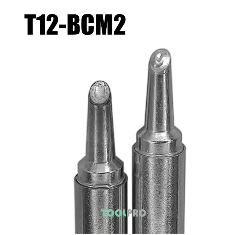 T12-BCM2ปลายเครื่องเชื่อมเหล็ก BCM3เอียงด้วยเครื่องมือเชื่อมเยื้องสำหรับอุปกรณ์เชื่อมสายไฟ Fx951 T12เปลี่ยน BK969D
