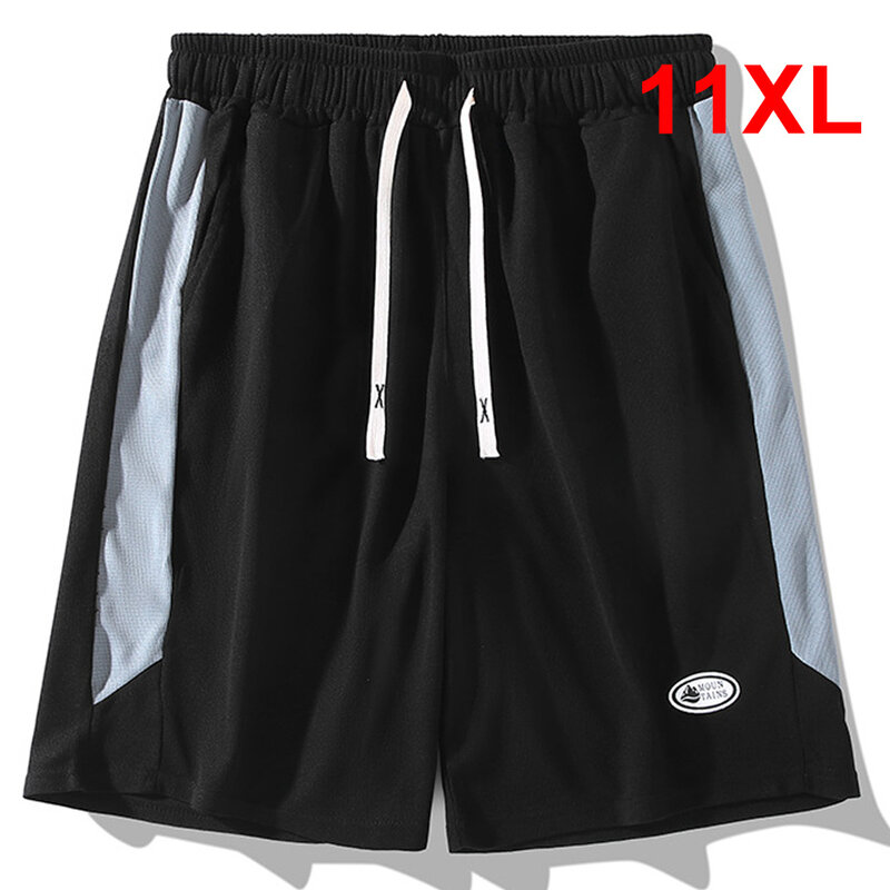 Summer Shorts Men Plus Size 10XL 11XL Shorts Fashion Casual Patchwork Short Pants Male Elastic Waist Bottom Big Size 11XL