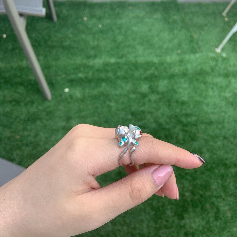 2022 Pokemon Anime rysunek Bulbasaur pierścień udekoruj akcesoria figurka pierścionki biżuteria Piakchu Model lalki zabawki dla dzieci prezent