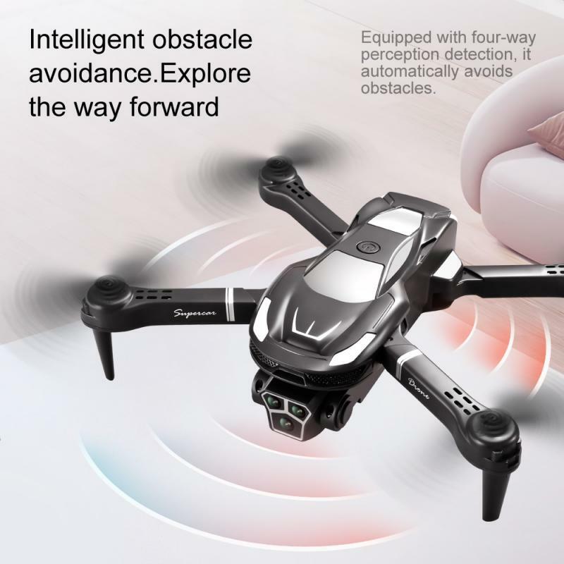 Lenovo-Brinquedos Drone Controle Remoto, V68 MAX, 1080P HD Antena Dual-Camera, GPS Quadcopter Prevenção de Obstáculos, Quatro Rotor UAV