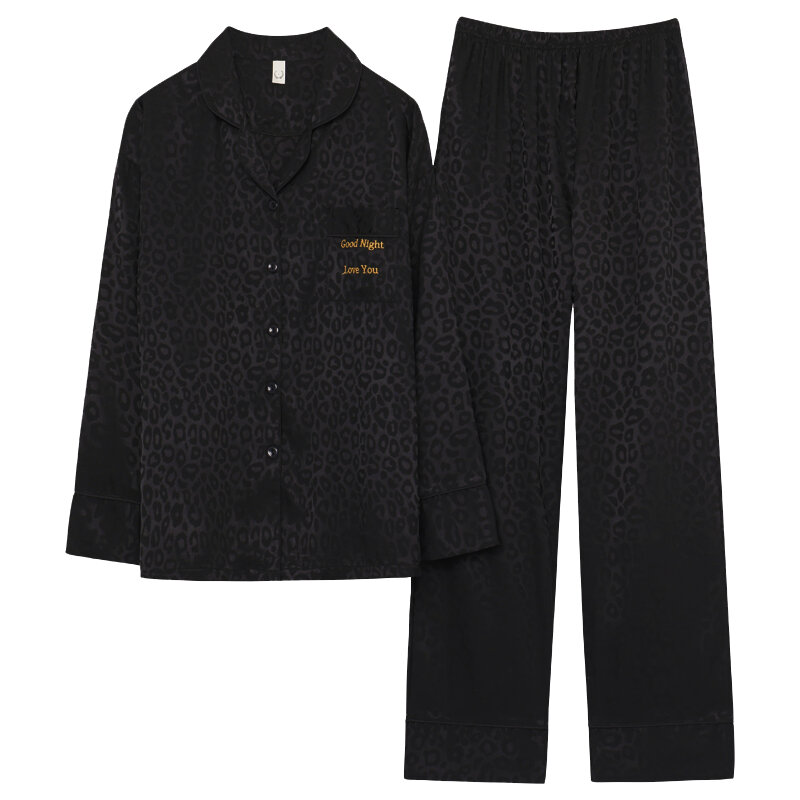 Conjuntos de pijama listrado de seda outono, casaco de cetim com cardigan, roupa de dormir masculina 4xl