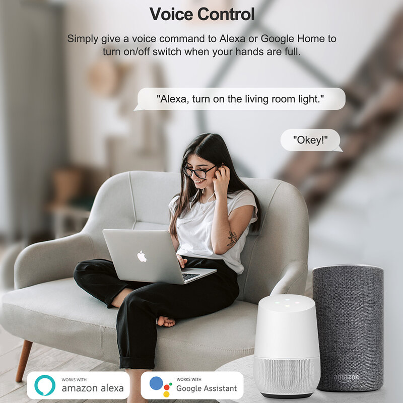 Tuya ZigBee WiFi Smart Switch with Power Monitor 16A DIY Relay Voice Control Smart Home Automation Kits for Alexa Google Alice
