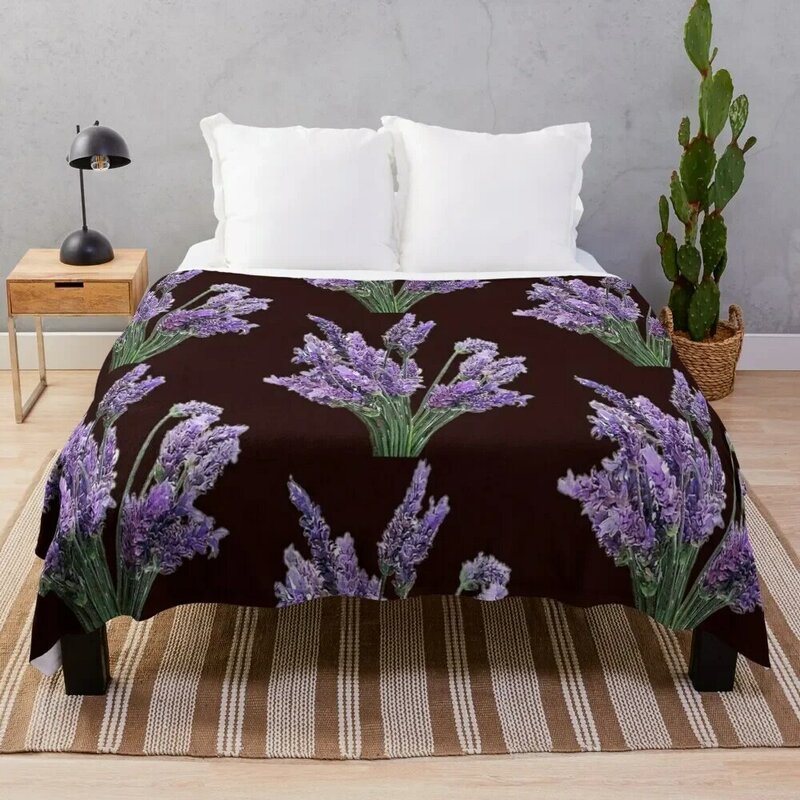 Lavender Throw Blanket Furrys Luxury sofa bed Warm Blankets