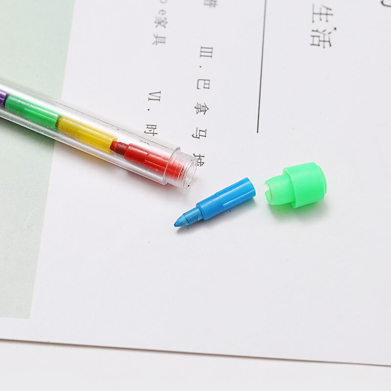 Trẻ Em Quà Tặng 4 10 Màu Bút Màu Sáng Tạo Khối Xây Dựng Crayon Dễ Thương Kawaii Đồ Bộ Bút Cho Hội Họa Hàn Quốc Văn Phòng Phẩm Sinh Viên