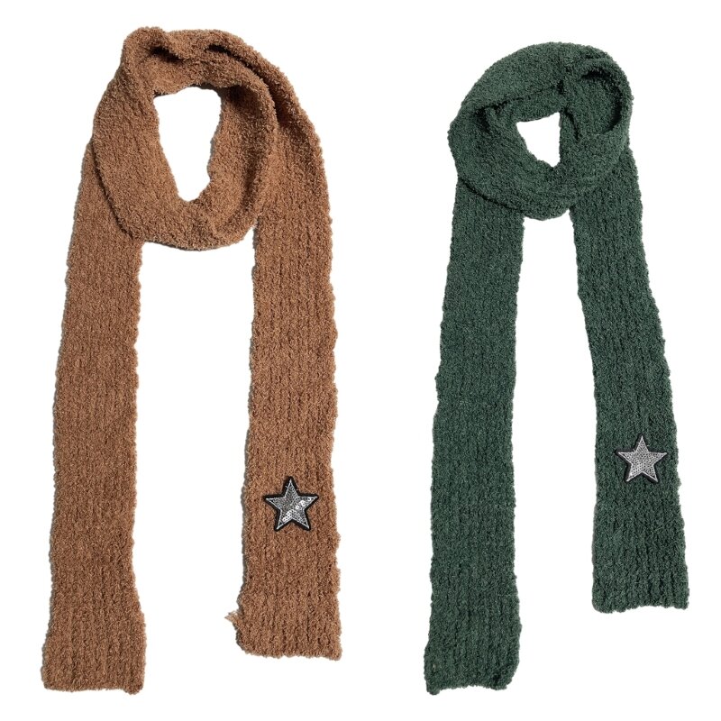 Women Y2k Scarf Winter Thin Scarf Lady Dopamine Styling Scarf Casual Travel Shopping Taking Photo Scarf for Teens