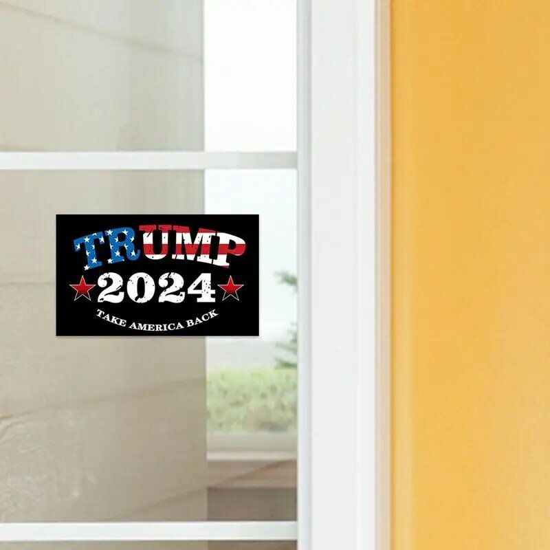 10 Stuks 2024 Troef Sticker Troef Custom Bumper Sticker Troef Telefoon Case Auto Bumper Decor Voor Presidentsverkiezingen 3.9*5,9 Inch