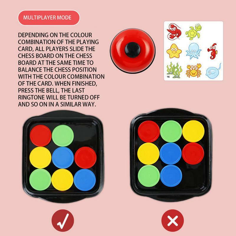 Blocos de Jogo Color Matching Puzzle, Classificador de Cores, Aprendizagem, Brinquedos Educativos, Batalha para 2 Jogadores, Fun Board, Early Learning