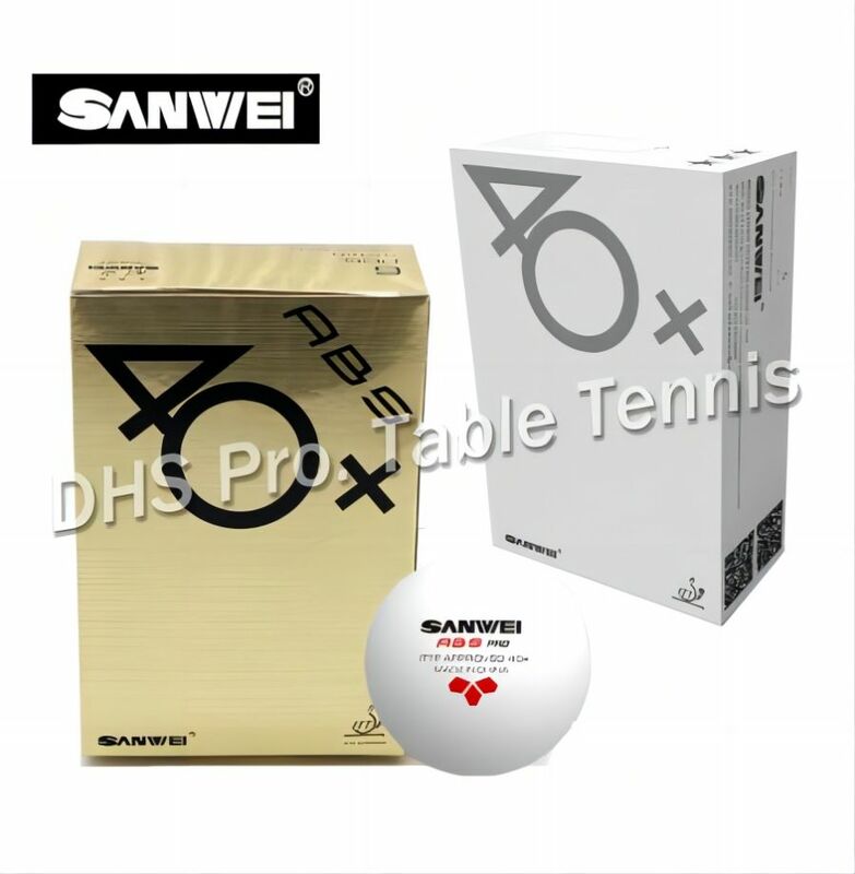 6balls sale ITTF Apprved SANWEI 3 Star 40+ New Material Seamless PP Ball Table Tennis ball / ping pong ball