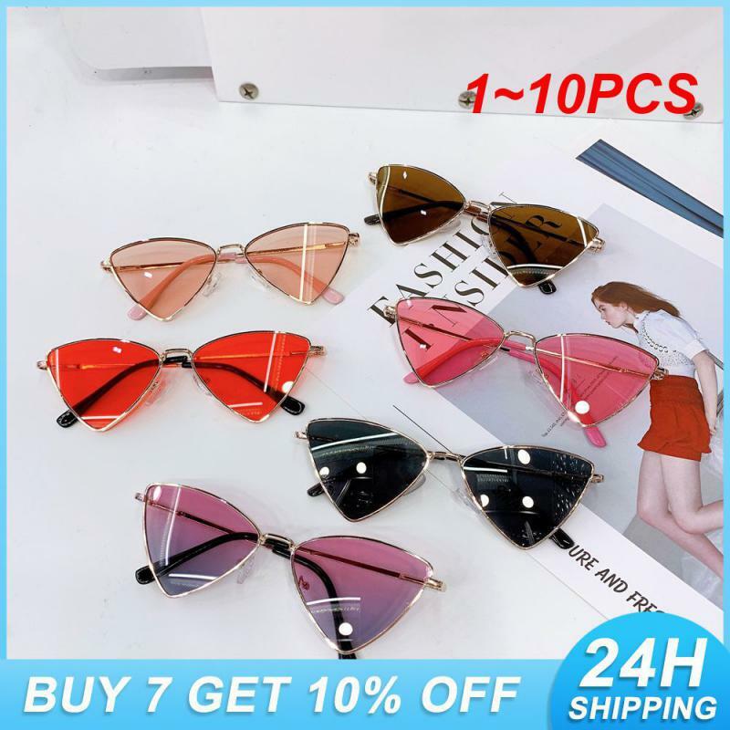 1~10PCS Metal Frame Glasses Fashionable Irregular Mirror Clothing Accessories Street Photography Glasses Clear And Bright Uv400