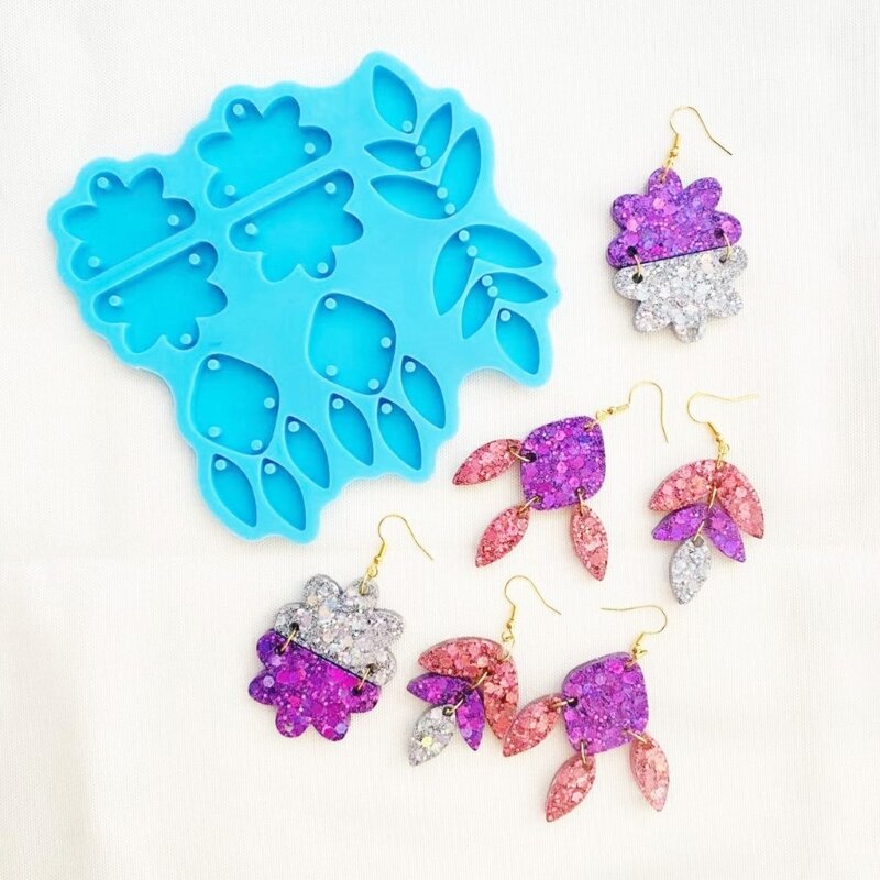 Geometry Resin Earring Jewelry Casting Mold Silicone Pendant Mold Diy Crafts Mold Jewelry Crafts Supplies for Women Dropship