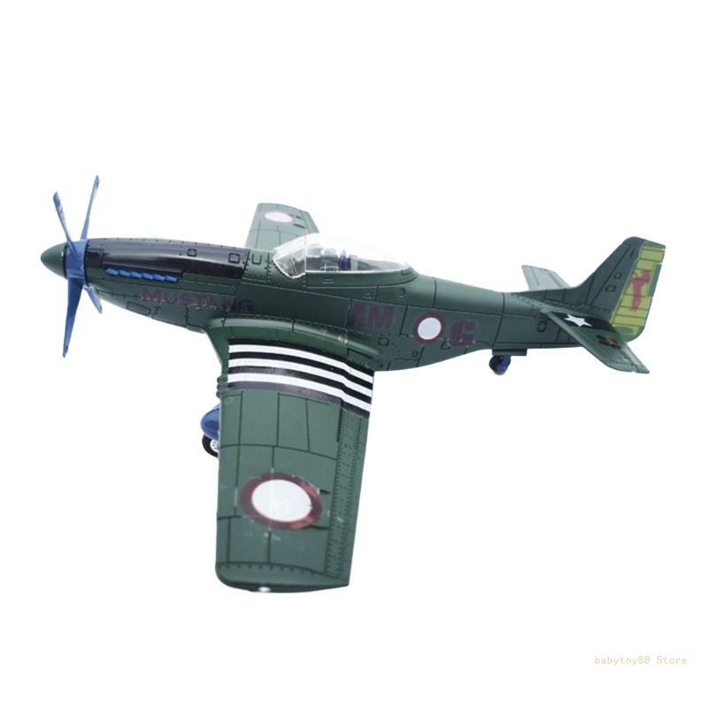 Y4ud modelo aeronave realista diy kits avião lutador miniatura para o menino presente fácil montagem kits modelo cor