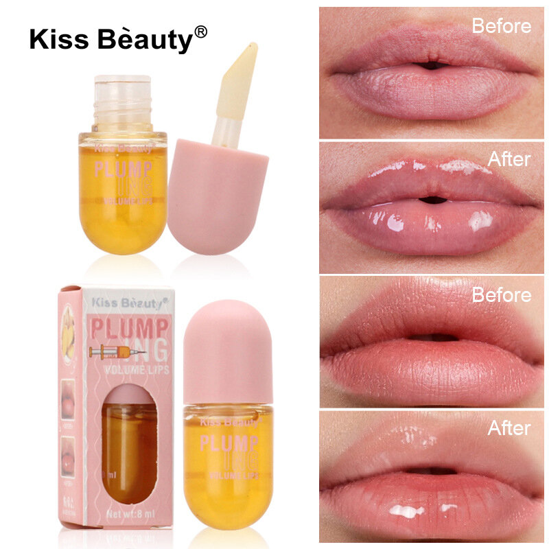 Minyak pemadat bibir, minyak pemerah bibir meningkatkan elastisitas Bibir tahan lama melembabkan dan kilau saturasi Makeup Perawatan Bibir