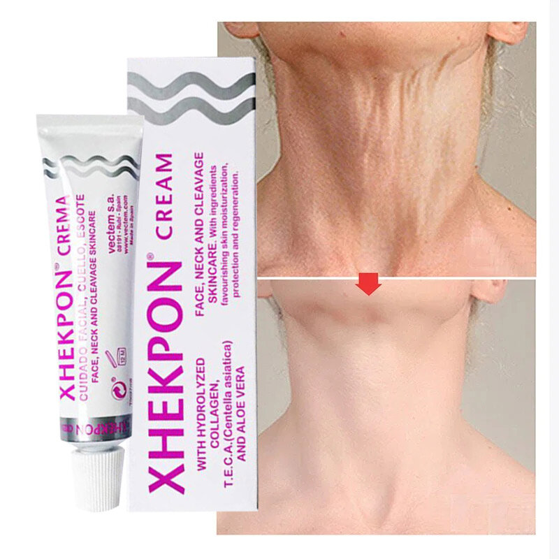 Антивозрастной бриллиантовый крем для шеи, подтягивающий, подтягивающий, флуоресцентный, удаляет морщины, устраняет двойной подбородок, уход за кожей Xhekpon