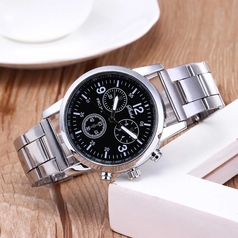 Watch Men Luxury Brand Fashion Neutral Quartz Analog Wristwatch Steel Band Watch  Fashion Montre Homme Reloj Hombre