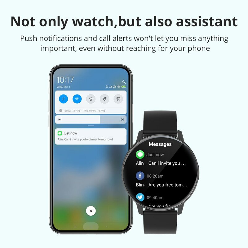 COLMI-I31 Smartwatch para homens e mulheres, tela AMOLED de 1,43 ", 100 modos esportivos, bateria de 7 dias, sempre em exibição Smart Watch