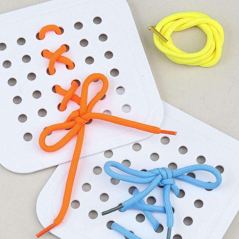 String Puzzles For Kids Stringing Beads Creative Children Kid Fine Motor Skill Handwork Logic Intelligent Geometric Threading