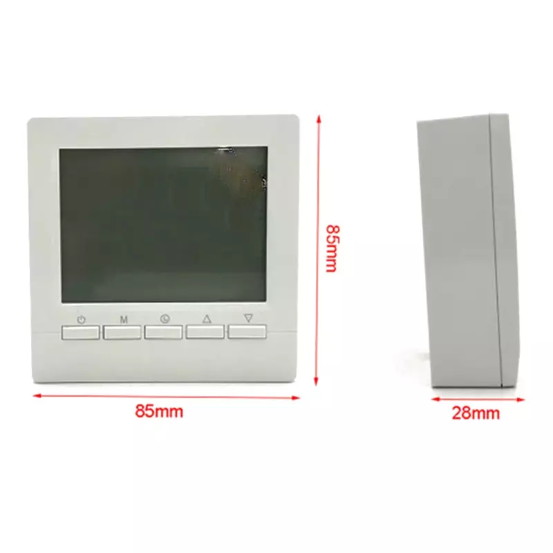 Sensor terpasang termostat untuk Pemanas ruangan, pengatur suhu ruangan Digital dengan layar LCD dapat diprogram