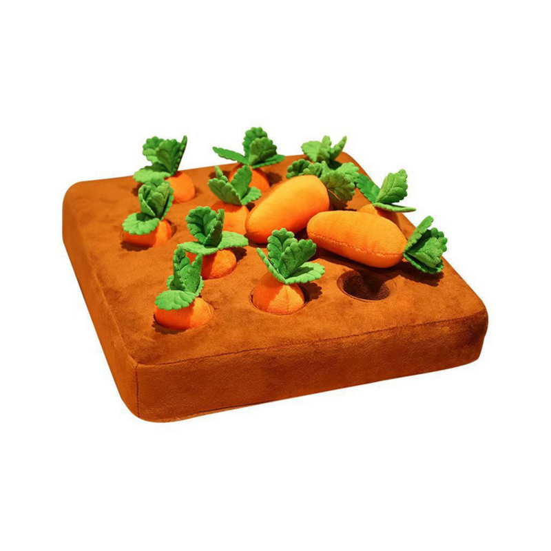 Zabawka dla psa marchewka pluszowe zwierzę domowe warzywo gryzak wąchać zwierzęta domowe, aby ukryć zabawki w kształcie jedzenia, aby poprawić nawyki żywieniowe, trwałe zabawka dla psa do żucia