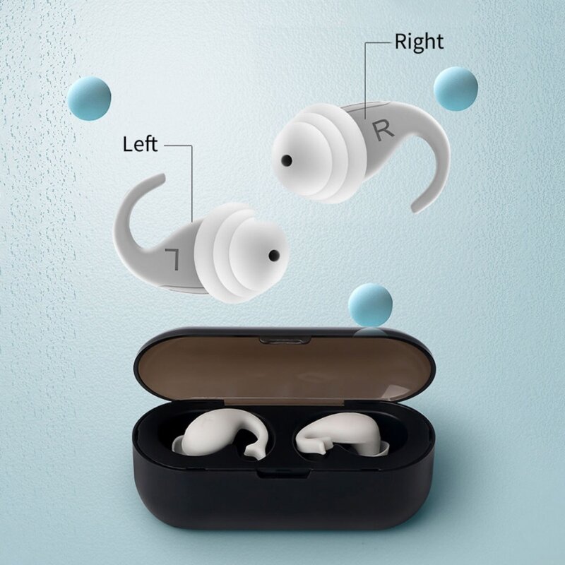 耳栓ドルフィン防音耳栓、サイレントノイズ低減睡眠いびき防止耳栓防水