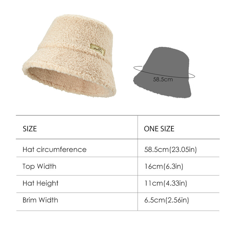 Oh!sunny topi Bucket wanita, topi wol imitasi elegan tepi besar Floppy dapat dicuci, topi nelayan hangat untuk musim dingin luar ruangan