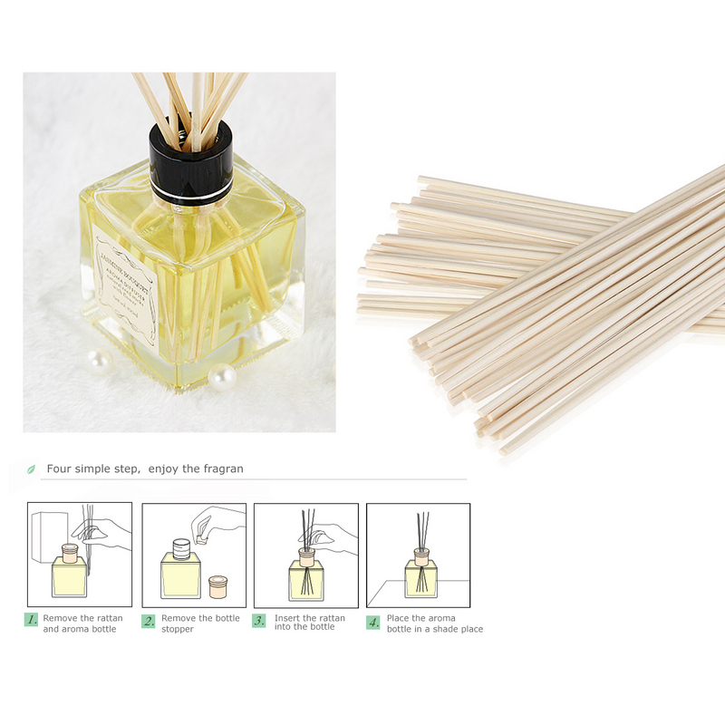 Difusores de Aroma para aromaterapia, palitos de aceites esenciales, duffusor de absorción de caña, palo de bambú, palos de recarga de ratán