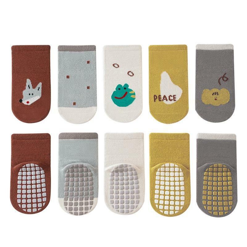 Calzini per bambini autunno inverno calzini antiscivolo per bambini calzini per pavimenti in cartone animato per bambini accessori per neonati in cotone Bebe 0-3Y