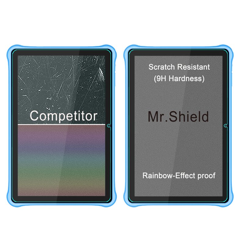 Mr.Shield-Protector de pantalla para Blackview Tab A7 Kids 10,1, vidrio templado, vidrio japonés con dureza 9H, 2 paquetes