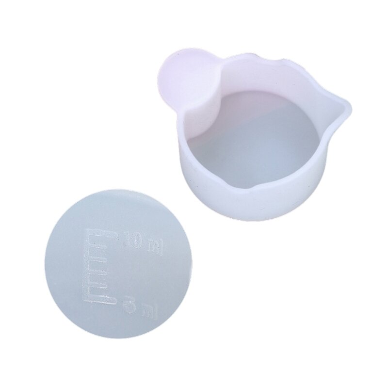 E0BF Dosiermischbecher mit präziser Skala, Silikon-Rührstab, Mischharz, Epoxidharz, flüssige Farbe, Rührstab, Rührstab